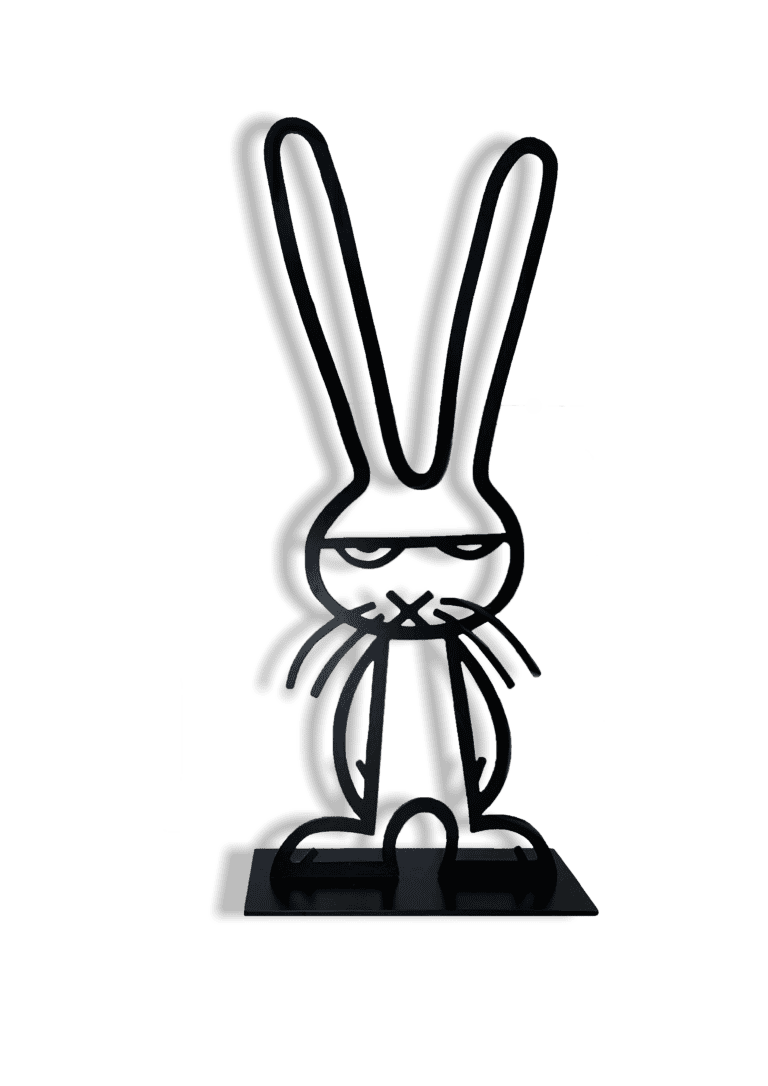 Steel  Sculpture titled Be#@*te bunny (XL)