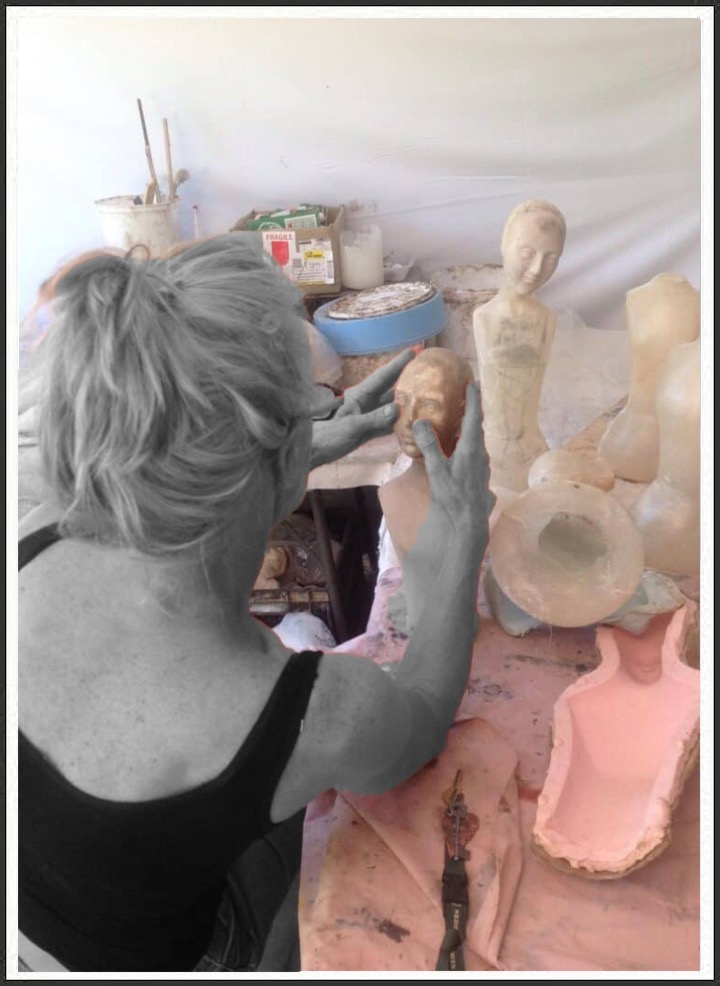Photo of the atists Olga van Wyk