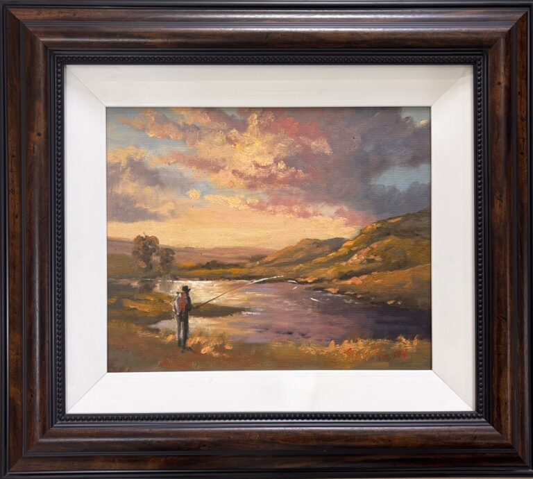 Oil on board  Painting titled Dullstroom
