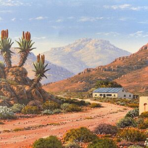 Paul Munro, Alice Art Gallery, South African Art, Windmill landscape