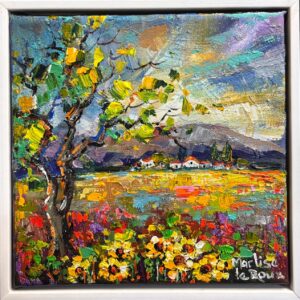 {je_artwork_artwork_medium_id}  {je_artwork_artwork_category_id} titled Sunflower field