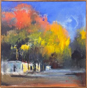 {je_artwork_artwork_medium_id}  {je_artwork_artwork_category_id} titled Houses in street
