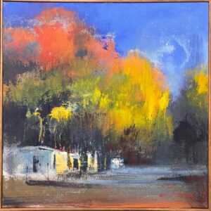 Derric v Rensburg, Trees and houses, Alice Art Gallery, South African Art