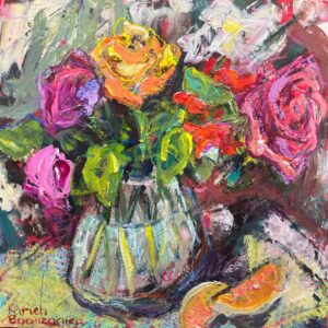 {je_artwork_artwork_medium_id}  {je_artwork_artwork_category_id} titled Roses and oranges II