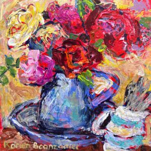 {je_artwork_artwork_medium_id}  {je_artwork_artwork_category_id} titled Teaspoons and roses