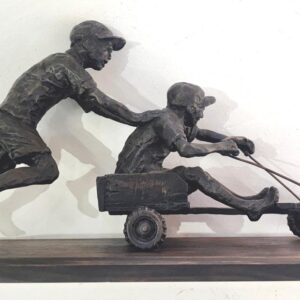 Andre de Beer, Go-cart, Bronze, Alice Art Gallery, South African Art