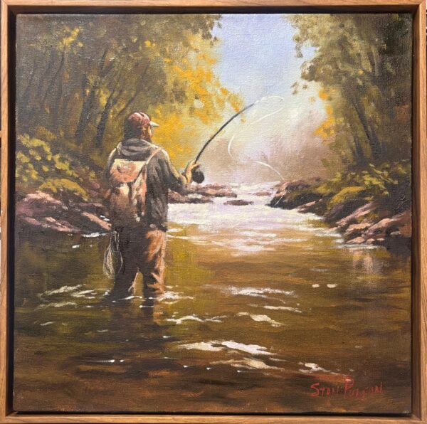 {je_artwork_artwork_medium_id}  {je_artwork_artwork_category_id} titled Fly fishing