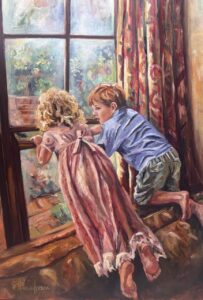 {je_artwork_artwork_medium_id}  {je_artwork_artwork_category_id} titled (c) Children at the window