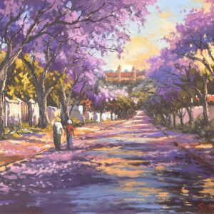 Stan Polson, Jacarandas, Alice Art Gallery, South African Art