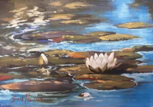 {je_artwork_artwork_medium_id}  {je_artwork_artwork_category_id} titled Lilly pond