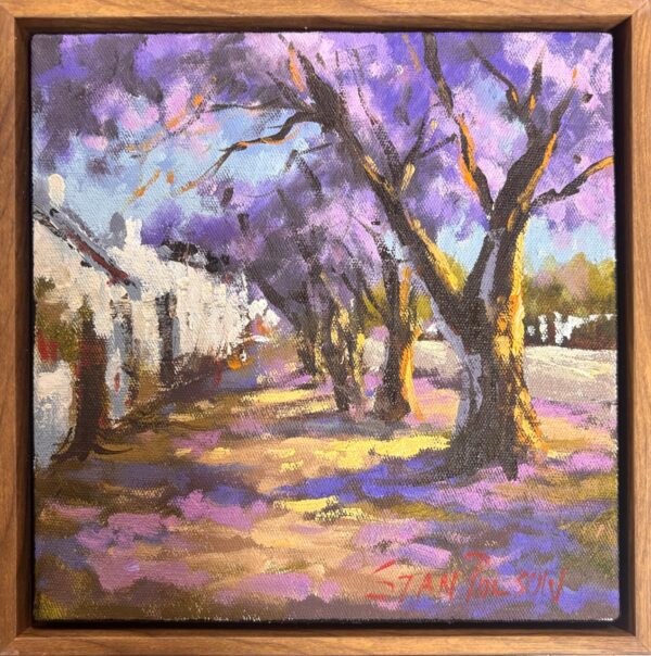 Stan Polson, Jacaranda trees, Alice Art Gallery, South African Art