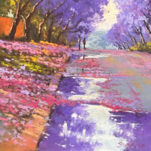 Stan Polson, Jacaranda trees, Alice Art Gallery, South African Art