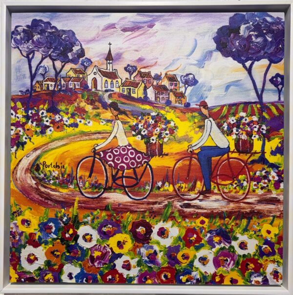 {je_artwork_artwork_medium_id}  {je_artwork_artwork_category_id} titled Flower delivery (Textured print)