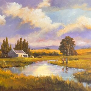 Stan Polson, Fly fishing, Alice Art Gallery, South African Art