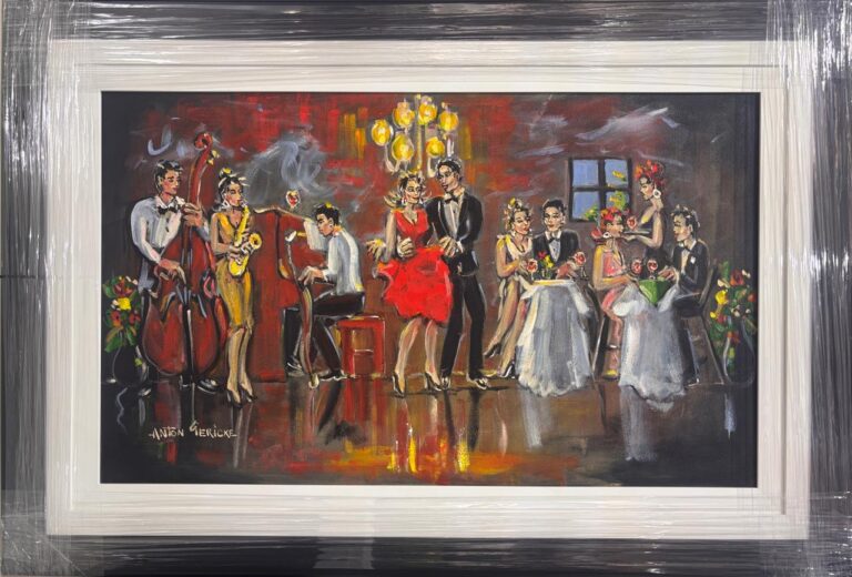 Acrylic on stretched canvas  Painting titled (c) Midnight celebration