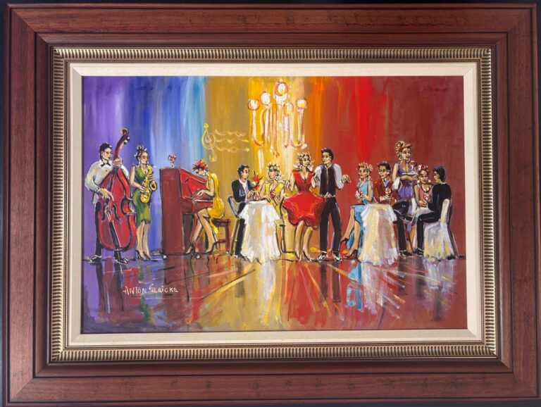 Acrylic on stretched canvas  Painting titled (c) Celebration
