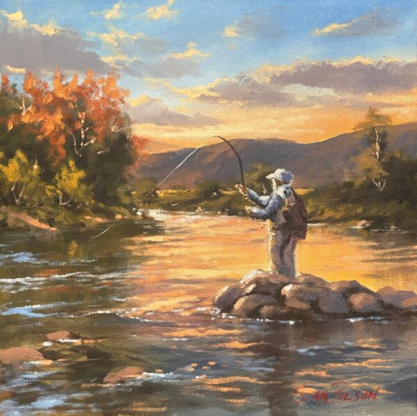 Stan Polson, South African art, Alice Art Gallery, Fly fishing