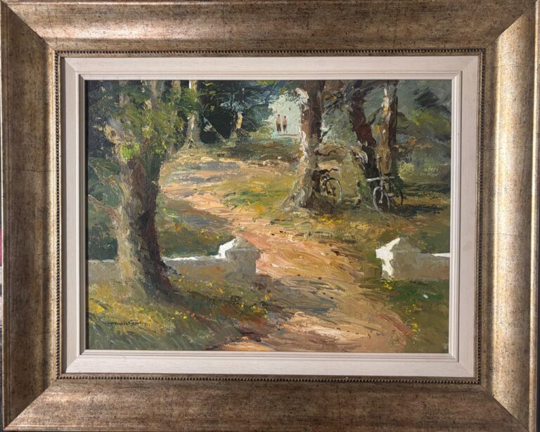 Oil on Stretched Canvas  Painting titled A Twosome