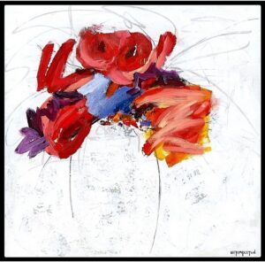 {je_artwork_artwork_medium_id}  {je_artwork_artwork_category_id} titled (c) Red amaryllis u/f