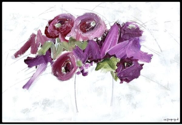 {je_artwork_artwork_medium_id}  {je_artwork_artwork_category_id} titled (c) Burgundy dahlias u/f