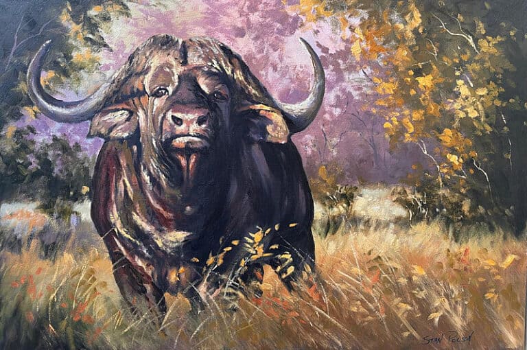 Oil on Canvas  Painting titled Buffalo